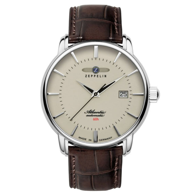 ZEPPELIN Men's Atlantic Automatic 60h Date Watch Night Glow 84605 image 0