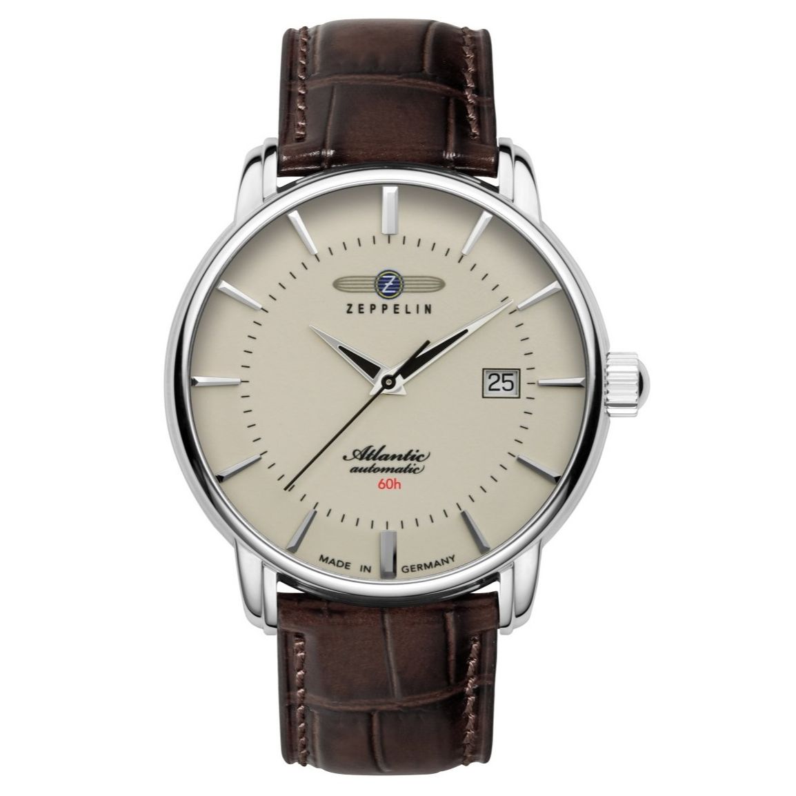 ZEPPELIN Men's Atlantic Automatic 60h Date Watch Night Glow 84605 image 0