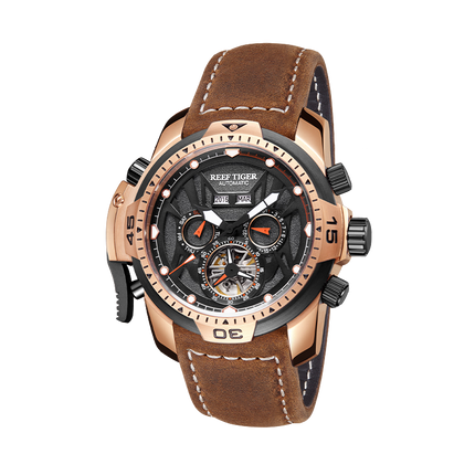 Reef Tiger Men's Aurora Transformers Skeleton Automatic Mechanical Watch image 9