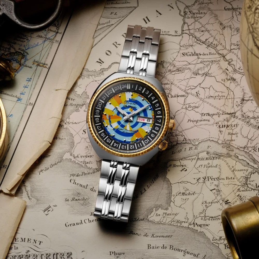 ORIENT Revival 75th Anniversary Limited Edition World Map Automatic Watch RA-AA0E08Y image 1