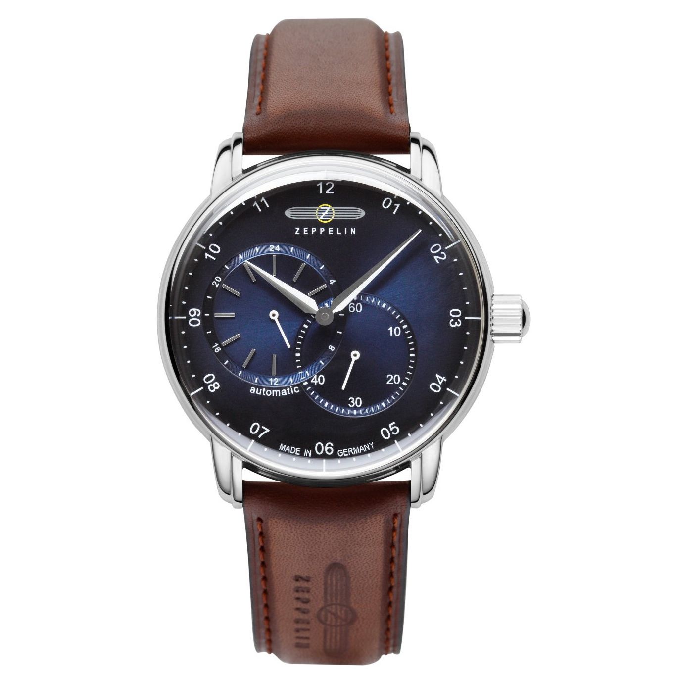 ZEPPELIN Men's New Captains Line Automatic Leather Watch 86623 image 0