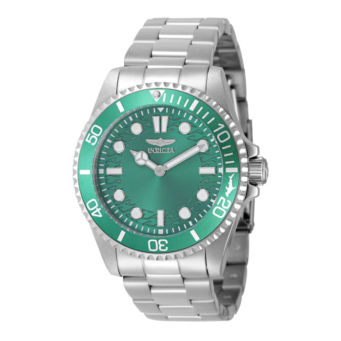 INVICTA Men's Pro Diver 43mm Watch Silver/Green Hulk image 0