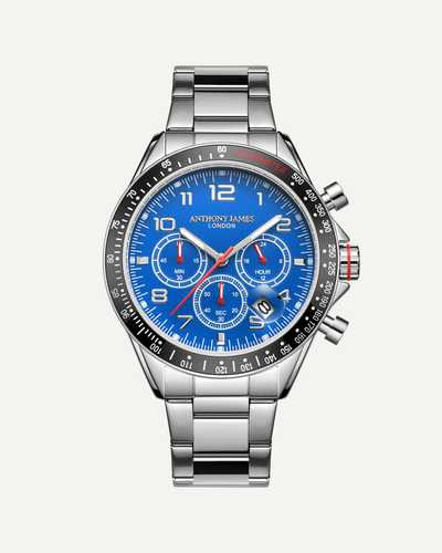 Tachymeter Chrono Steel Blue image 0