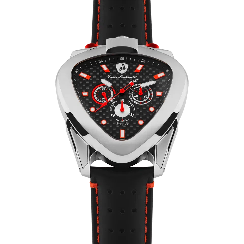 TONINO LAMBORGHINI Spyder 12 H Watch Silver / Red