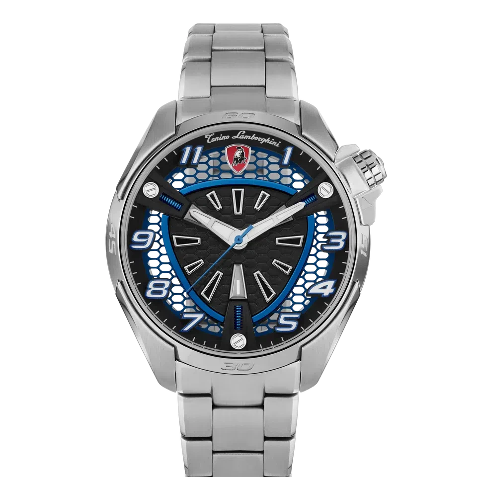 TONINO LAMBORGHINI Shock ABS Watch Silver / Blue