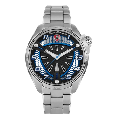 TONINO LAMBORGHINI Shock ABS Watch Silver / Blue