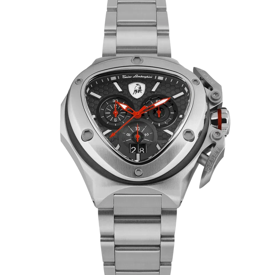 TONINO LAMBORGHINI Spyder X Steel Watch Silver / Black