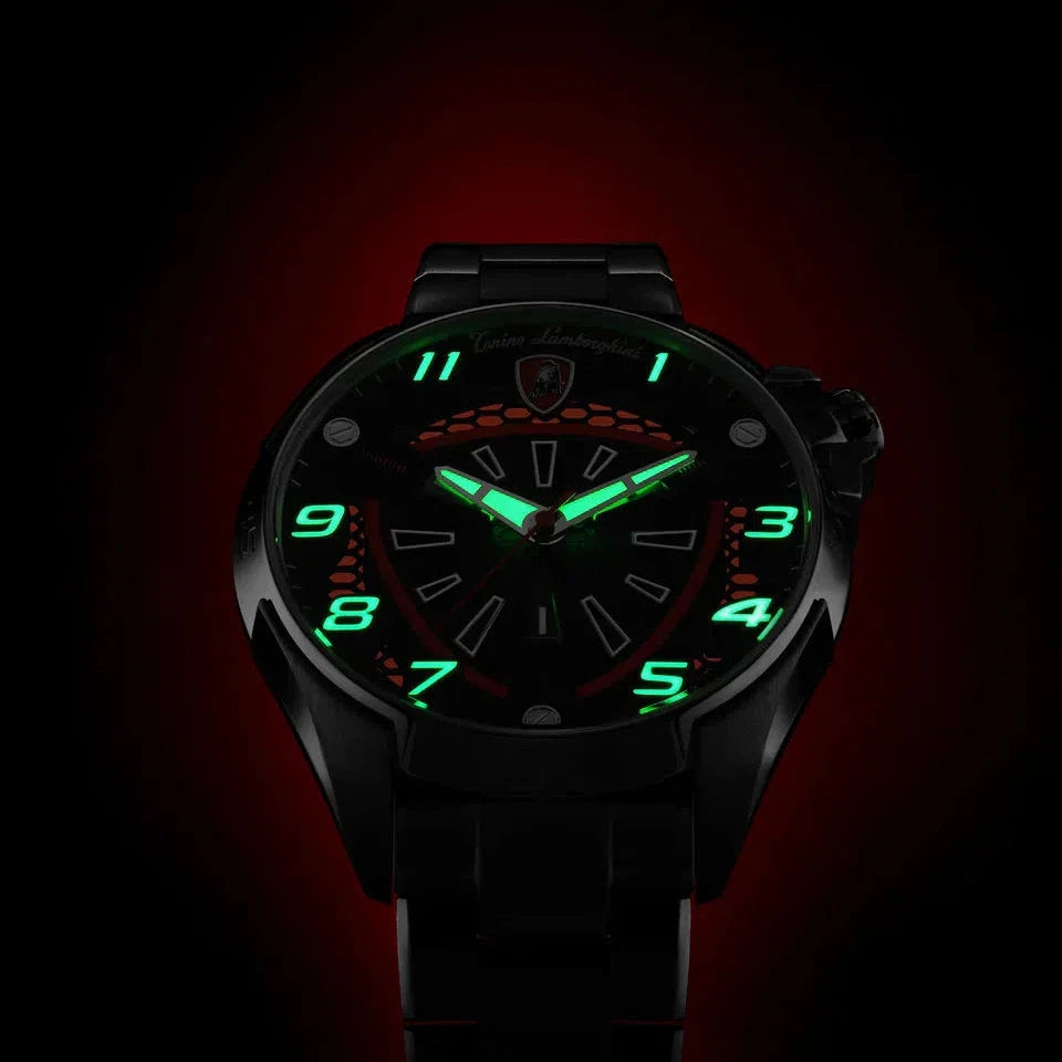 TONINO LAMBORGHINI Shock ABS Watch Silver / Green