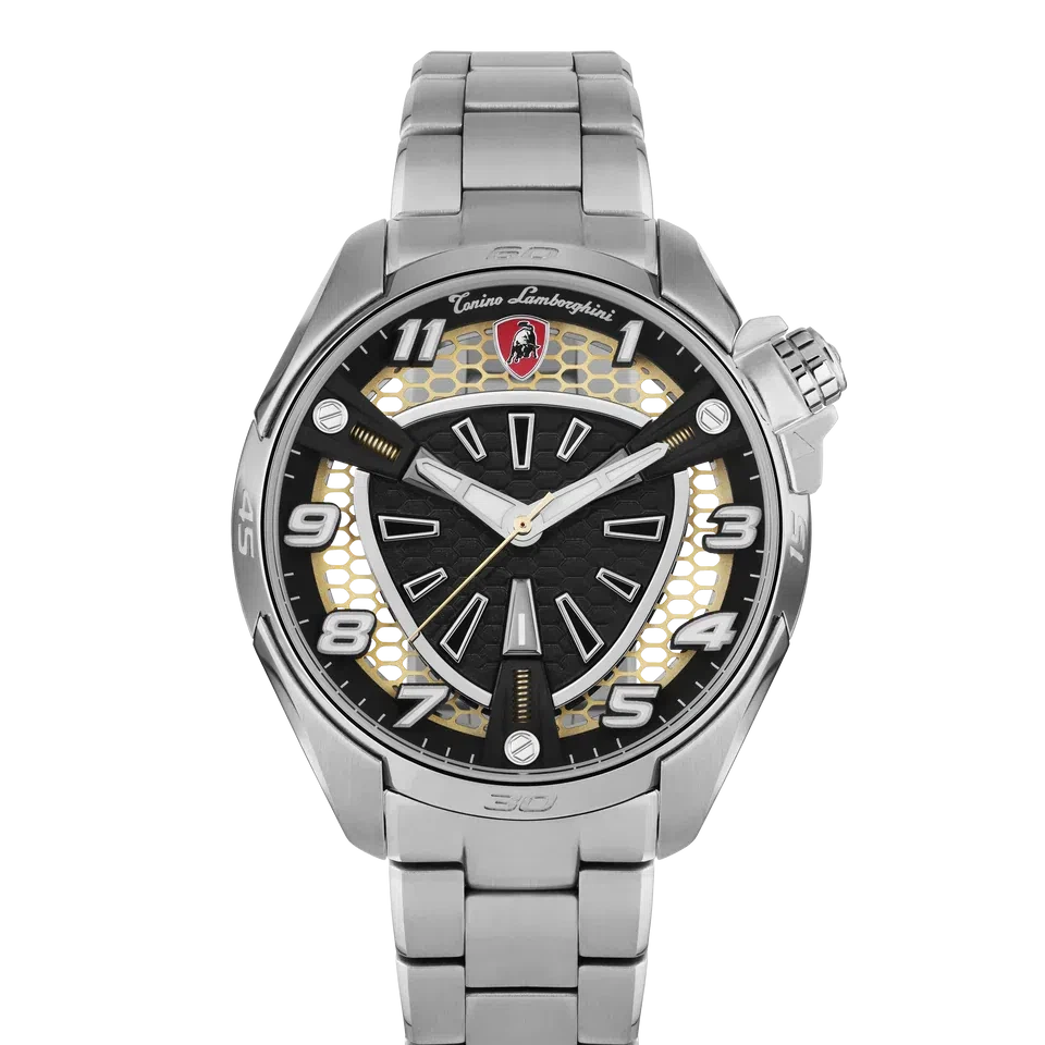 TONINO LAMBORGHINI Shock ABS Watch Silver / Rose Gold