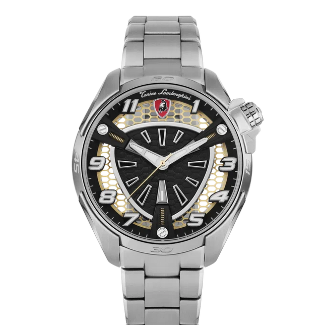 TONINO LAMBORGHINI Shock ABS Watch Silver / Rose Gold