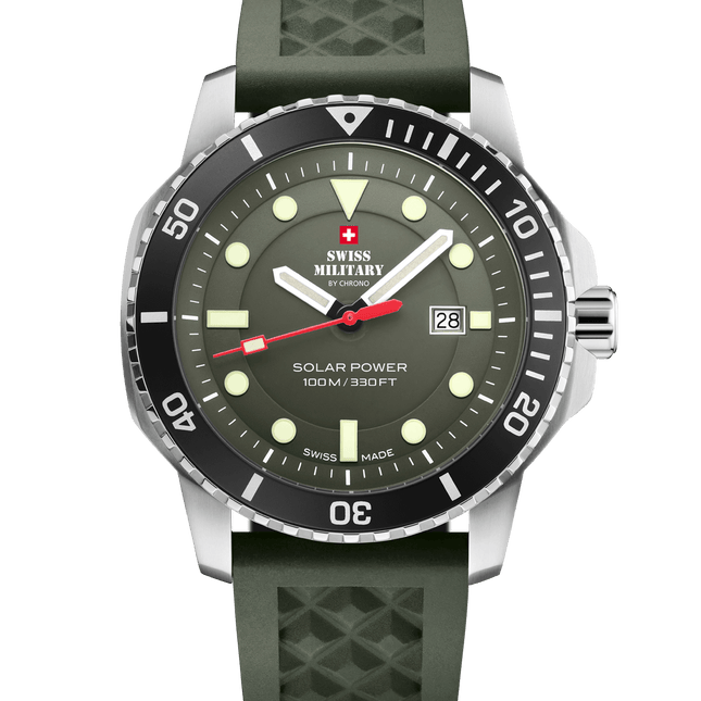 Swiss Military SMS34102.05-Swiss Solar Sports Watch Green image 0