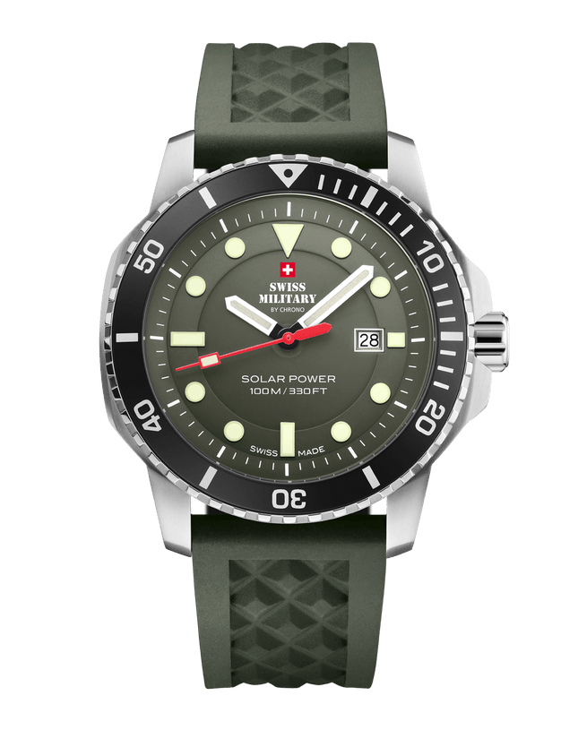 Swiss Military SMS34102.05-Swiss Solar Sports Watch Green image 0