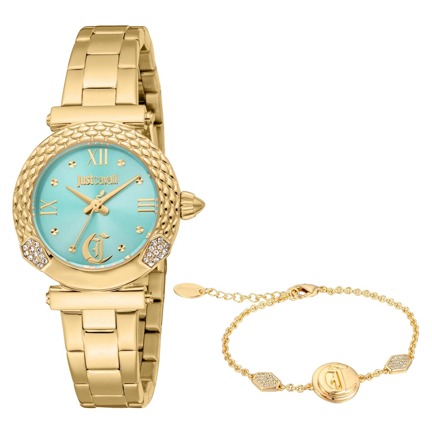 Just Cavalli SET Curiosa Yellow Gold Turquoise image 0
