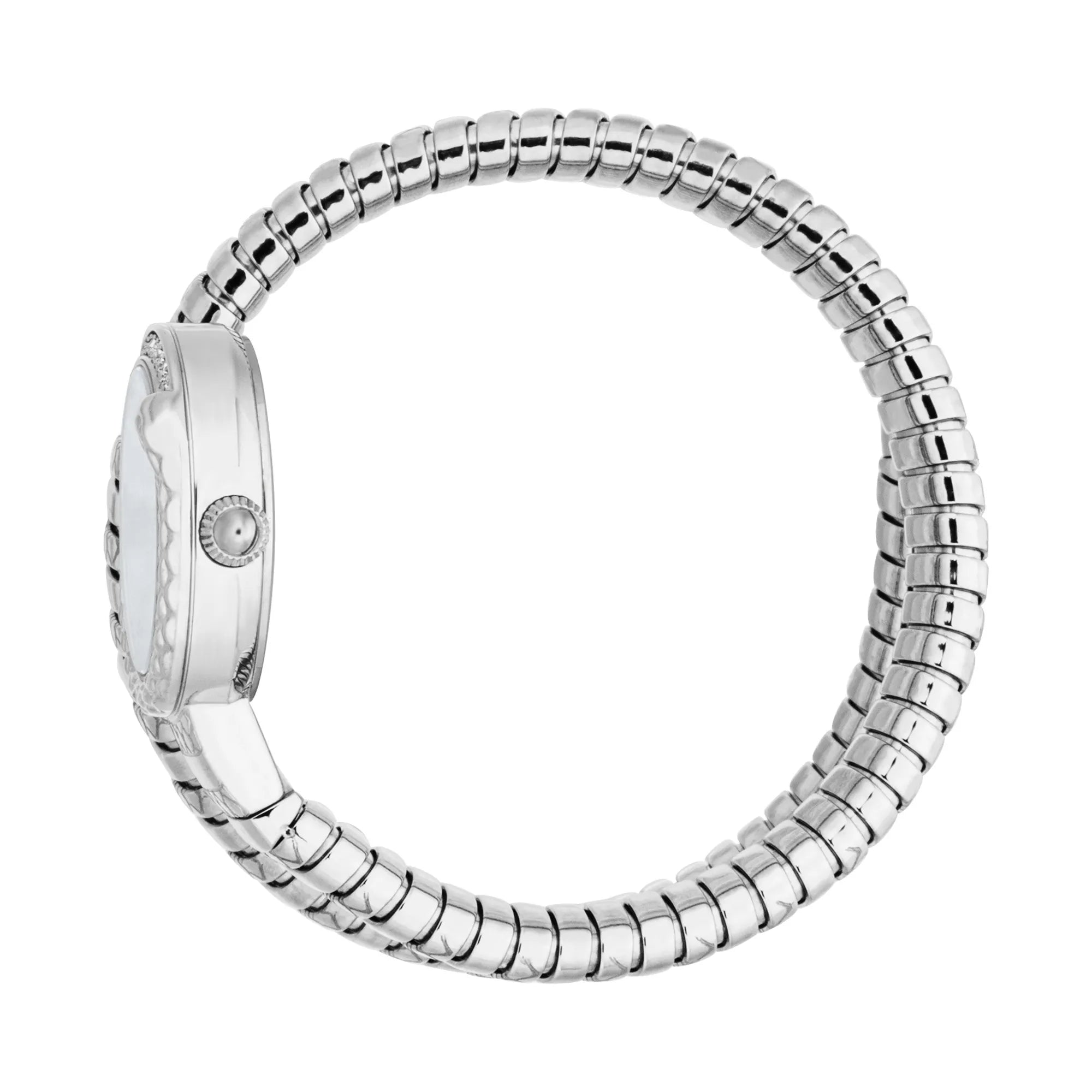 Just Cavalli Signature Snake Cerchio Snake Silver Grey image 2