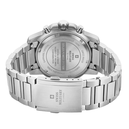 Swiss Military Solar Chronograph – Black, Steel | SMS34113.01 image 2