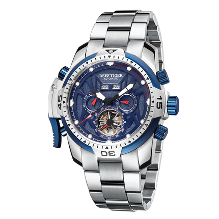 Reef Tiger Men's Aurora Transformers Skeleton Automatic Mechanical Watch image 9