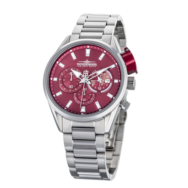 THUNDERBIRDS Aircraft F-16 Chronograph Watch Red image 0