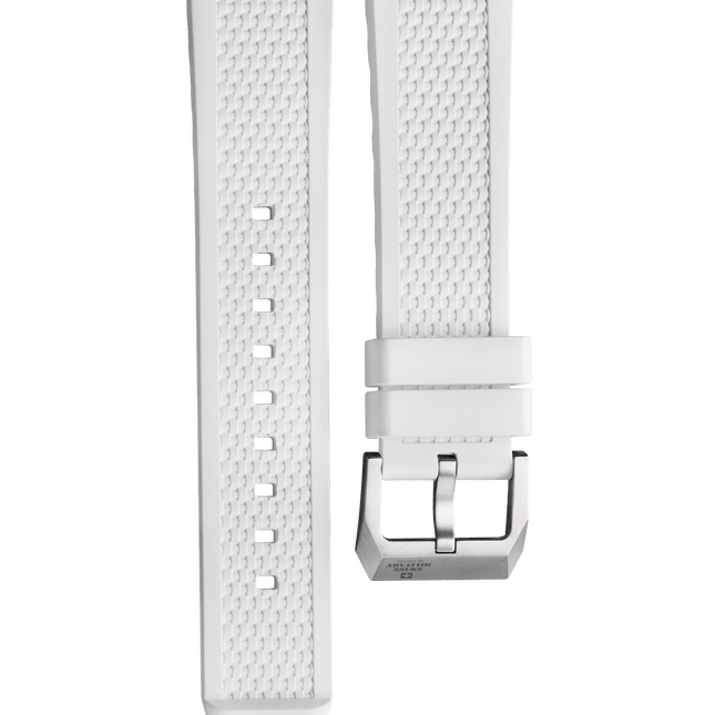 Swiss Military B.A14100.05 – White Rubber Strap Titanium image 0