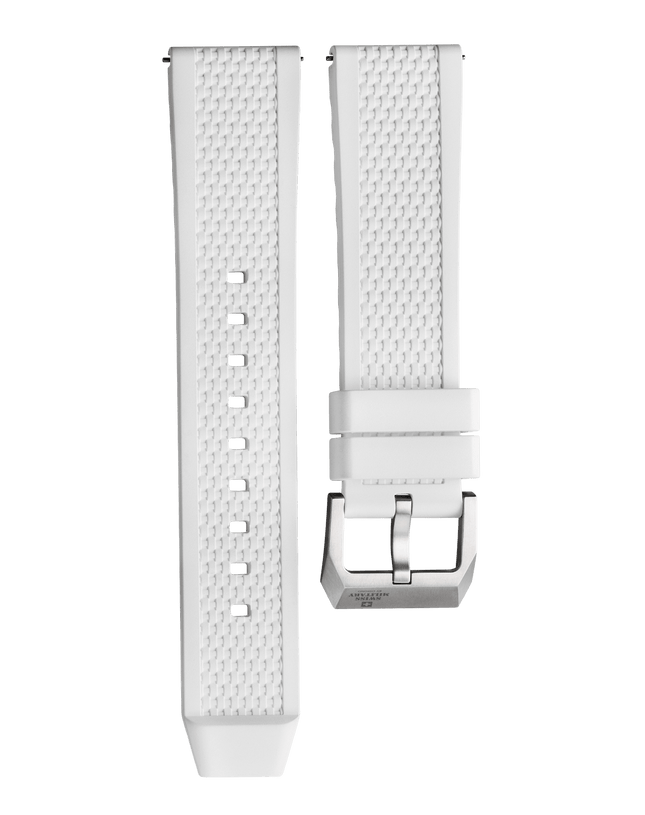 Swiss Military B.A14100.05 – White Rubber Strap Titanium image 0