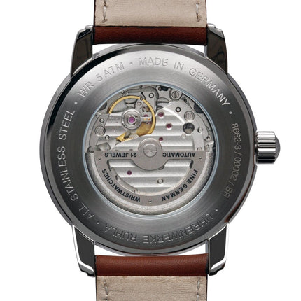 ZEPPELIN Men's New Captains Line Automatic Leather Watch 86623 image 3