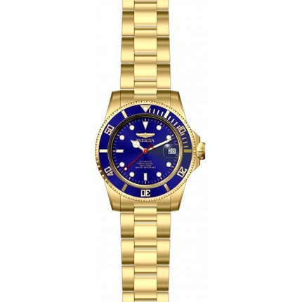 INVICTA Men's Pro Diver Ocean Voyage Automatic 40mm Oyster Bracelet Watch Gold/Blue image 1