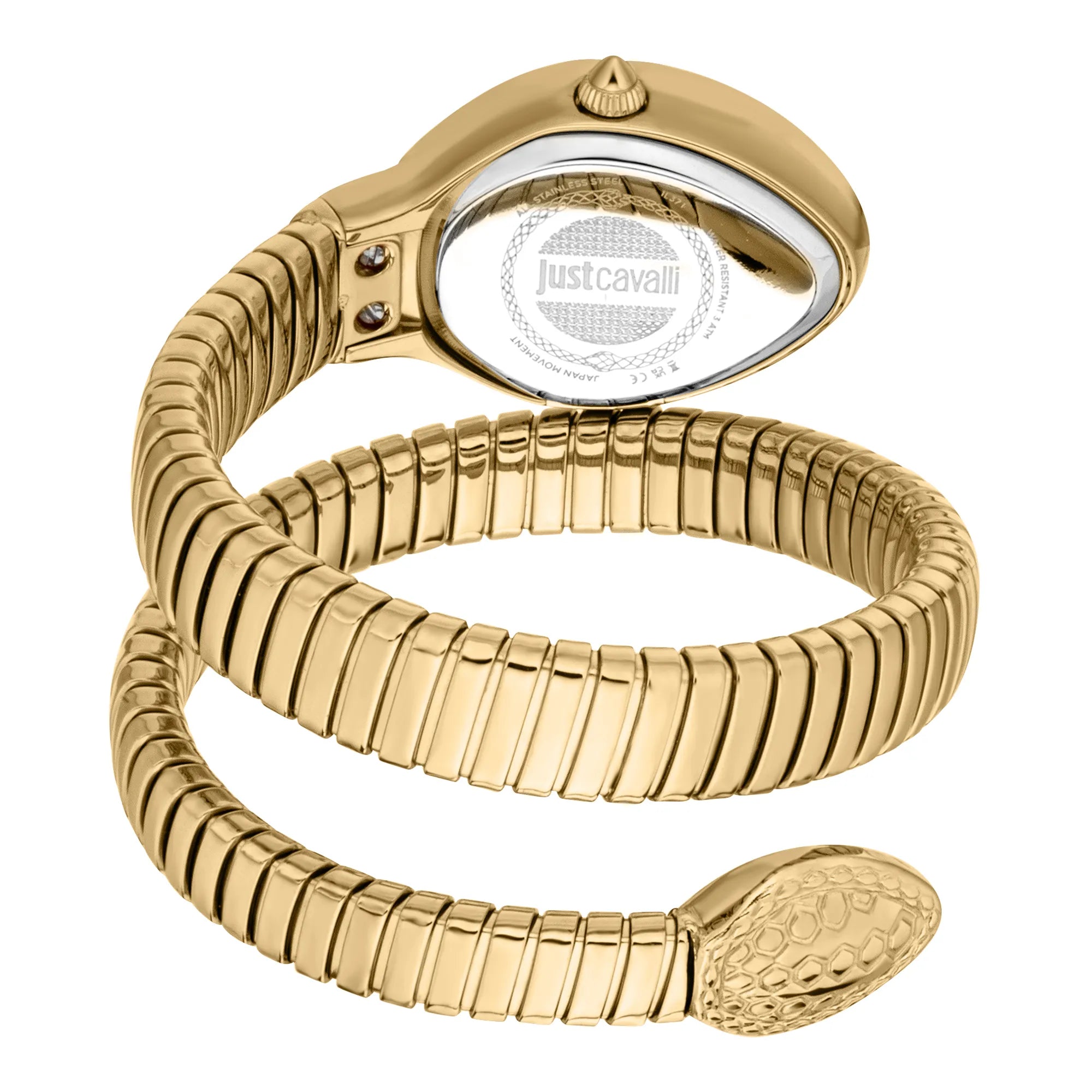 Just Cavalli Signature Snake Eclisse Yellow Gold Silver image 1