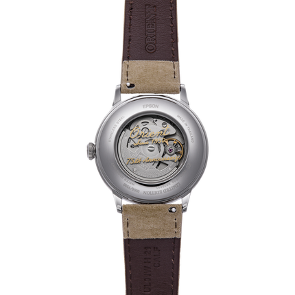 ORIENT Men's Automatic Bambino 75th Anniversary Limited Edition Watch RA-AC0027S image 3
