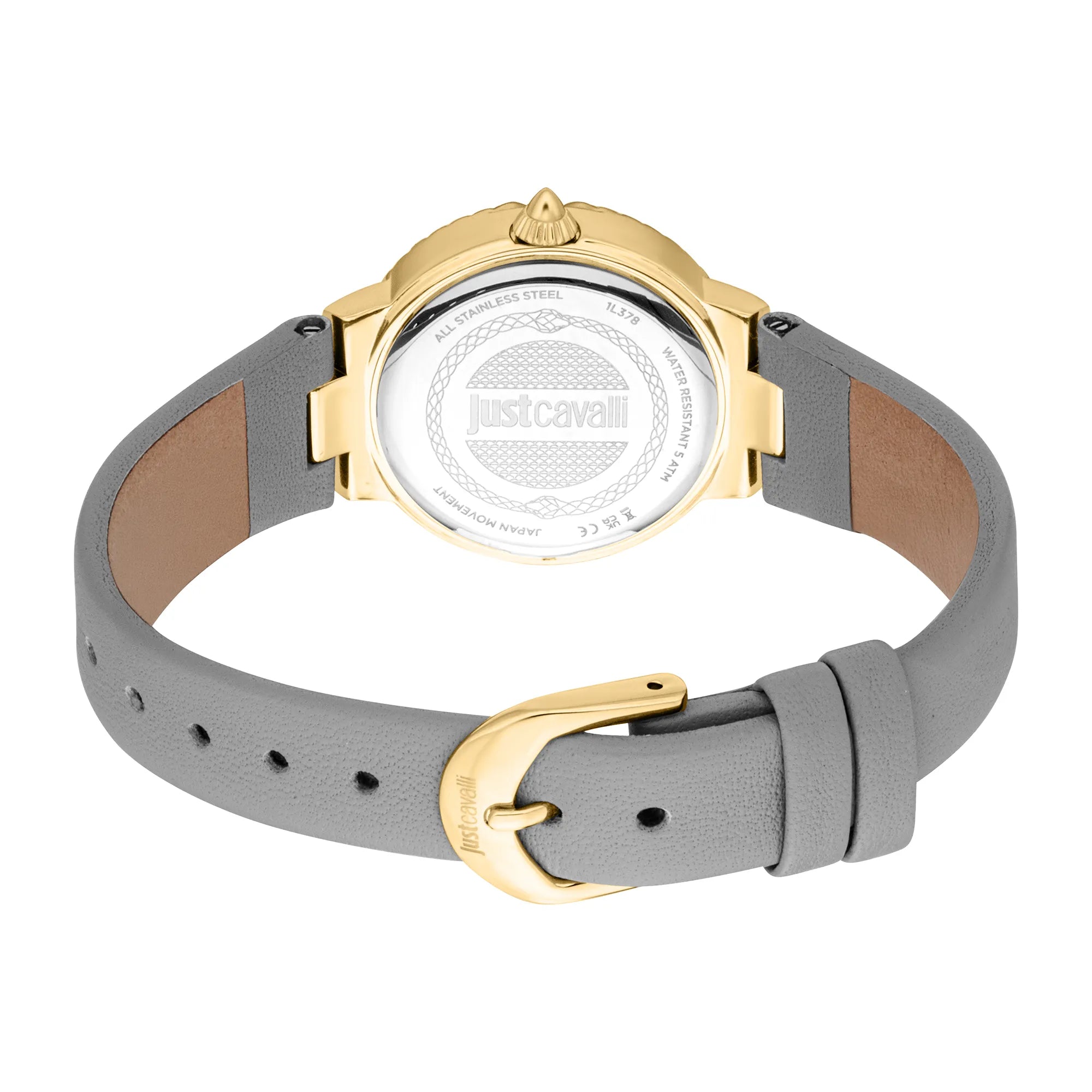 Just Cavalli SET Primavera Snake Leather Light Grey Silver image 1