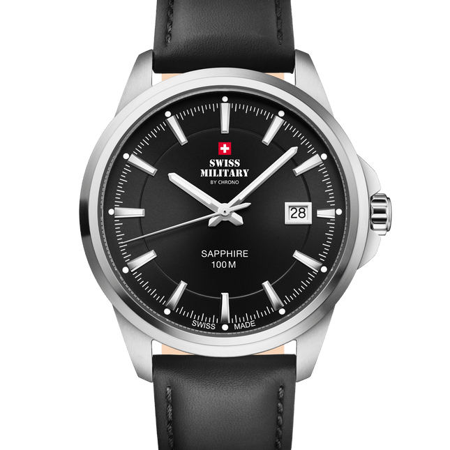 Swiss Military SM34104.08 – Classic Steel Watch for Men image 0
