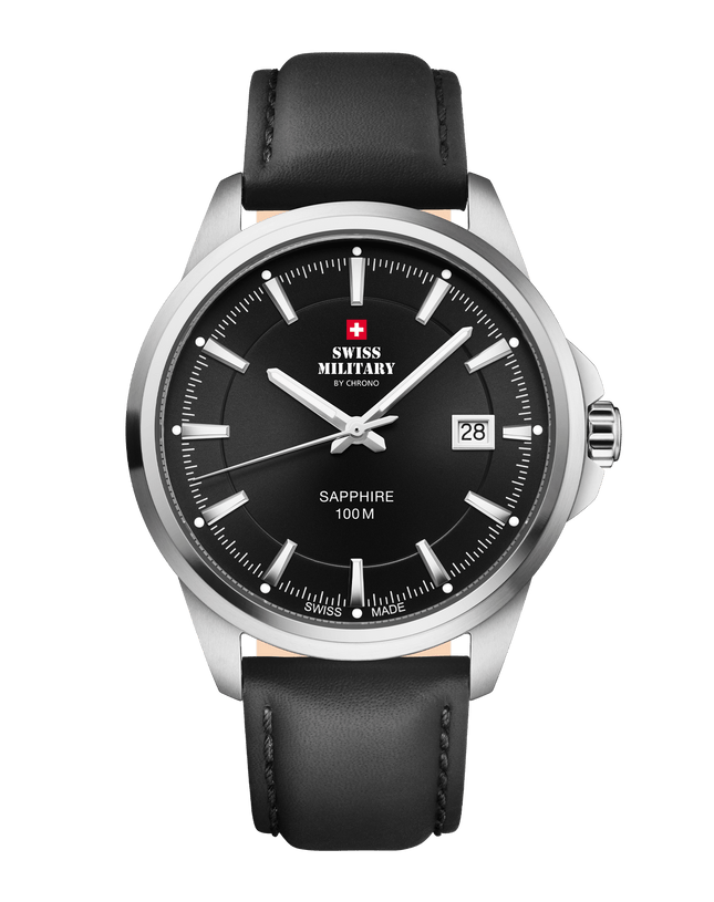 Swiss Military SM34104.08 – Classic Steel Watch for Men image 0