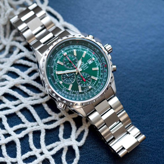 CASIO Men's Edifice Steel Chronograph Watch EF-527D-3AVUEF