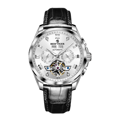 Reef Tiger Men's Classic Motion Day Date Automatic Watch RGA8235 - Leather image