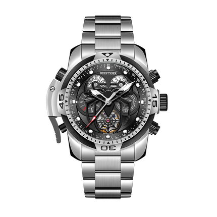 Reef Tiger Men's Aurora Spider Automatic Chronograph Watch image 8