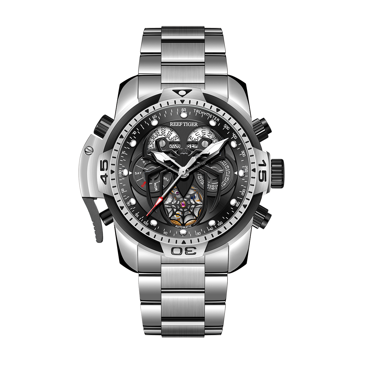 Reef Tiger Men's Aurora Spider Automatic Chronograph Watch image 8