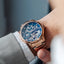 THOMAS EARNSHAW LONGITUDE DUAL TIME AUTOMATIC TRUE COPPER