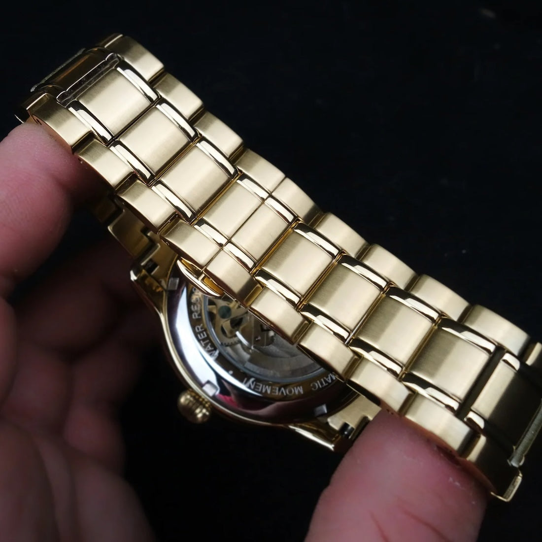 THOMAS EARNSHAW LONGITUDE DUAL TIME AUTOMATIC INGOT GOLD