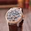 THOMAS EARNSHAW LONGITUDE DUAL TIME AUTOMATIC FINE BROWN