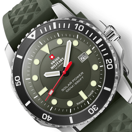 Swiss Military SMS34102.05-Swiss Solar Sports Watch Green image 1