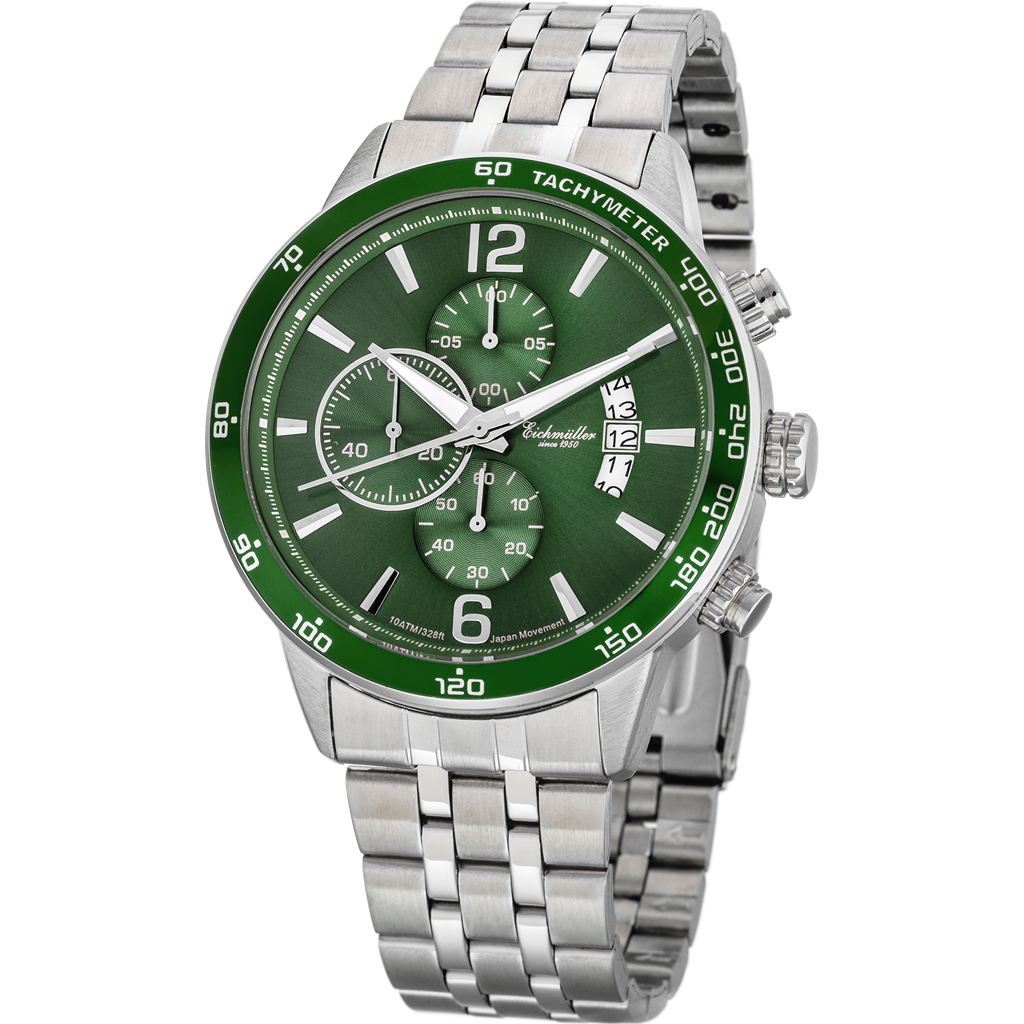 EICHMULLER since 1950 Classic Eichmüller Chrono Green Watch image 0