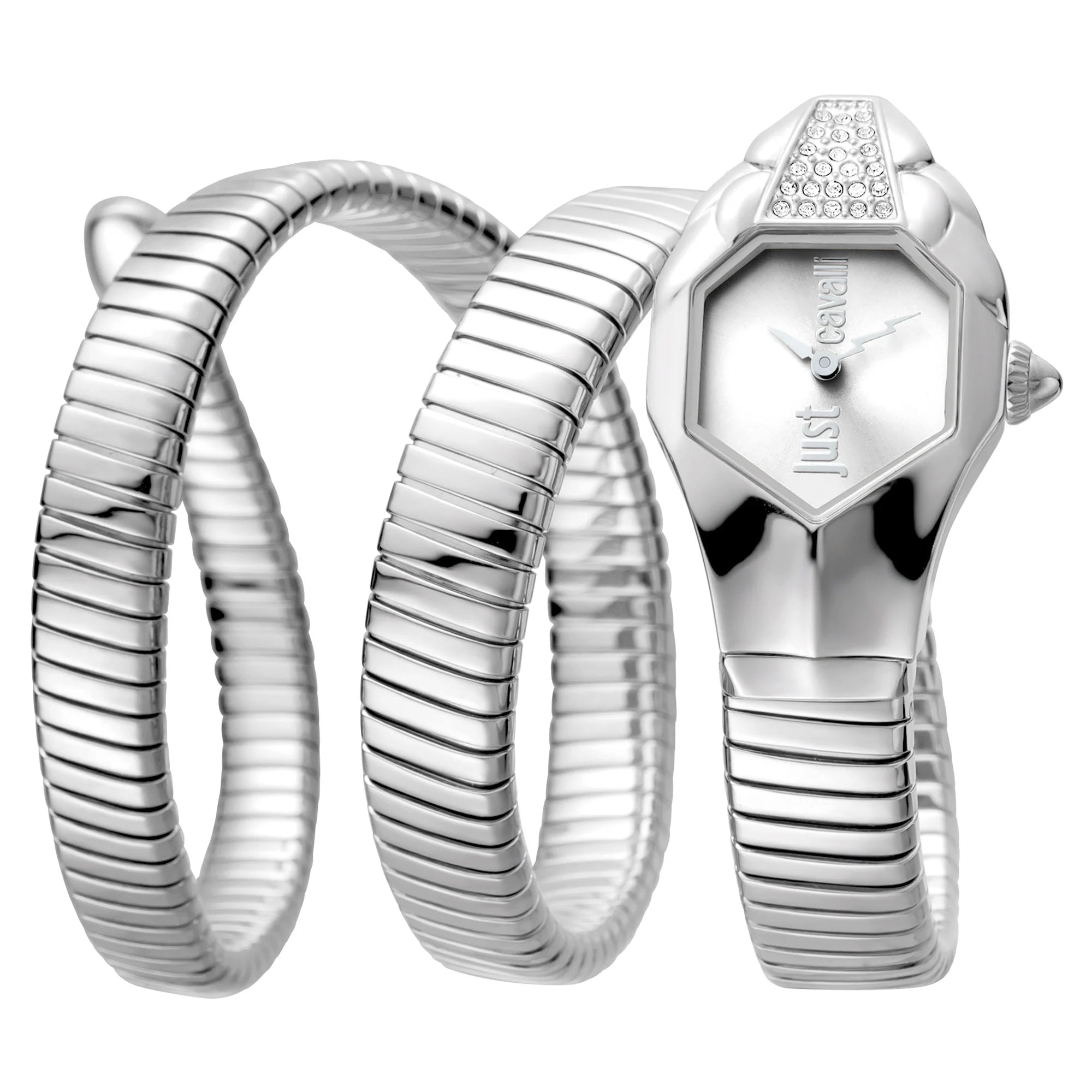 Just Cavalli Signature Snake Glam Silver image 0