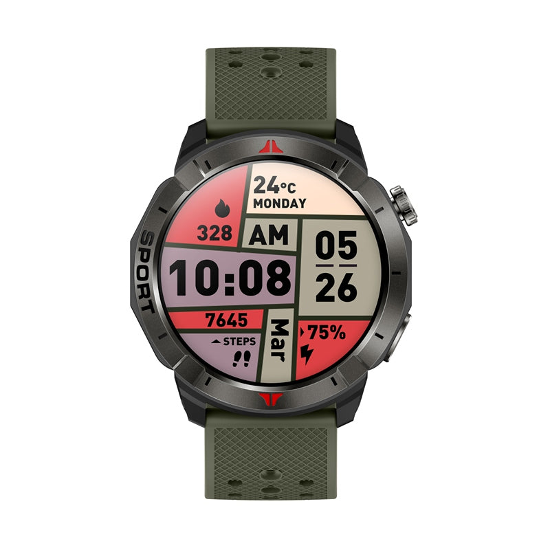 NORTH EDGE Tactical Sport GPS Smart Watch - Army Green image