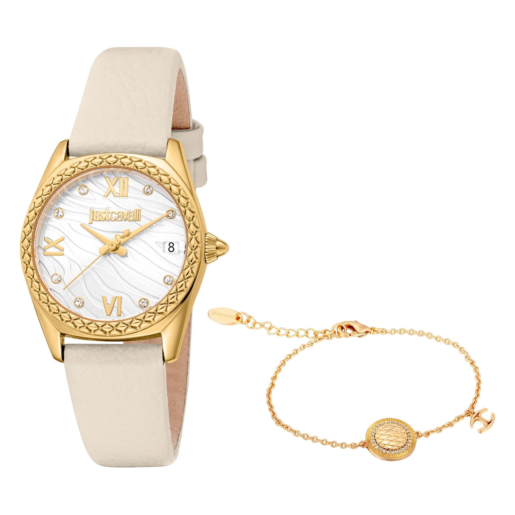 Just Cavalli SET Indomitable Animalier Leather Beige YG image 0