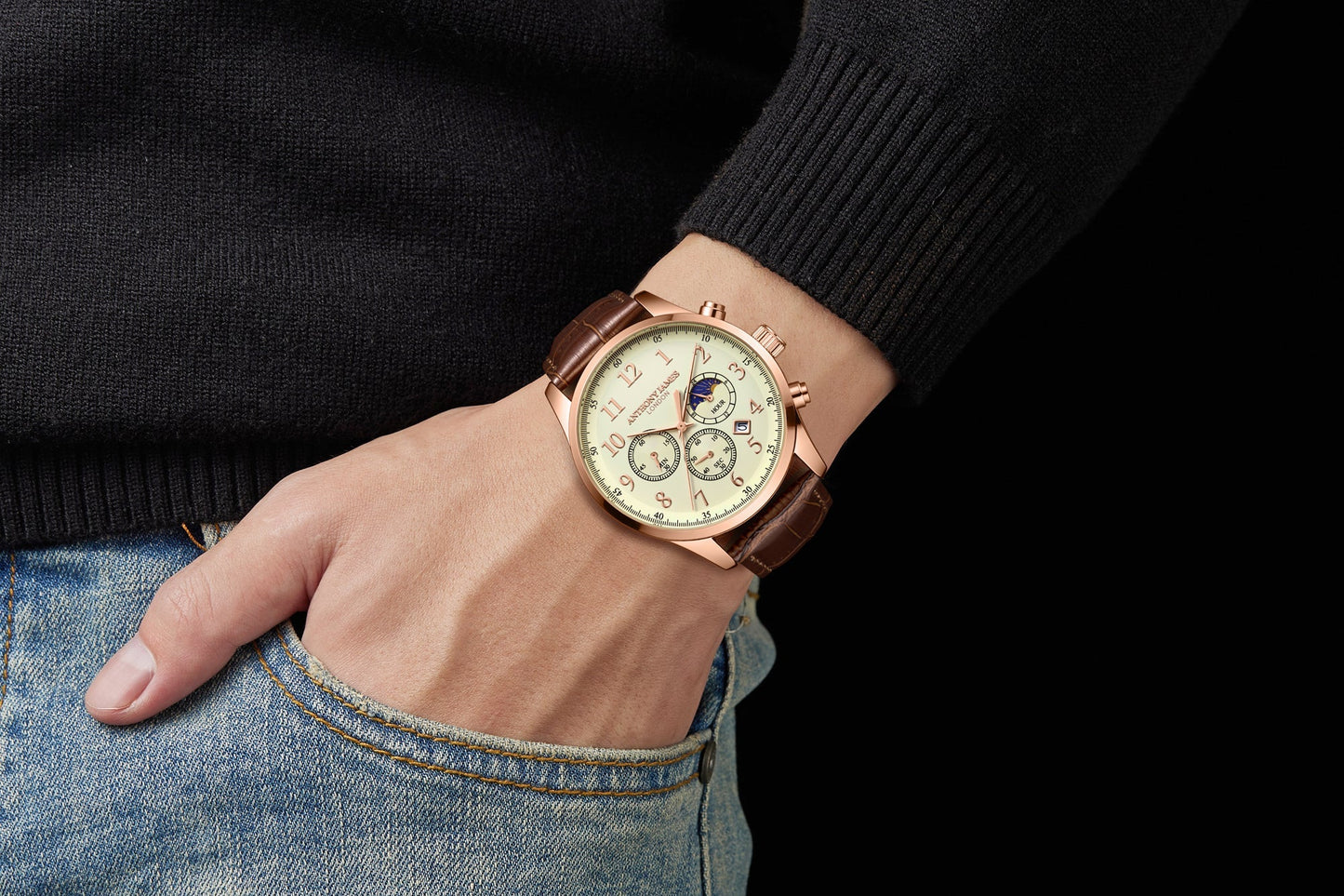 Moonphase Chronograph Rose White image 3