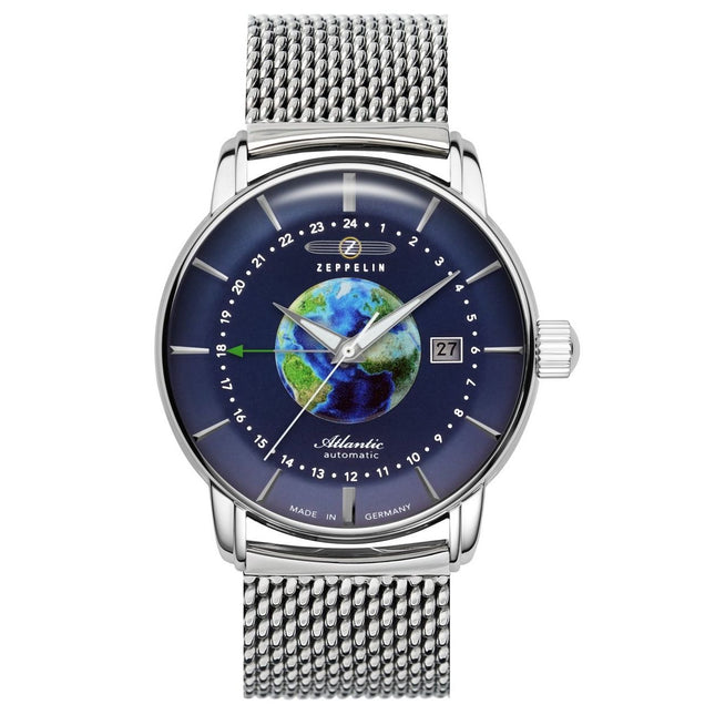 ZEPPELIN Atlantic Automatic GMT Date Watch Milanese Bracelet 8468M3 image 0