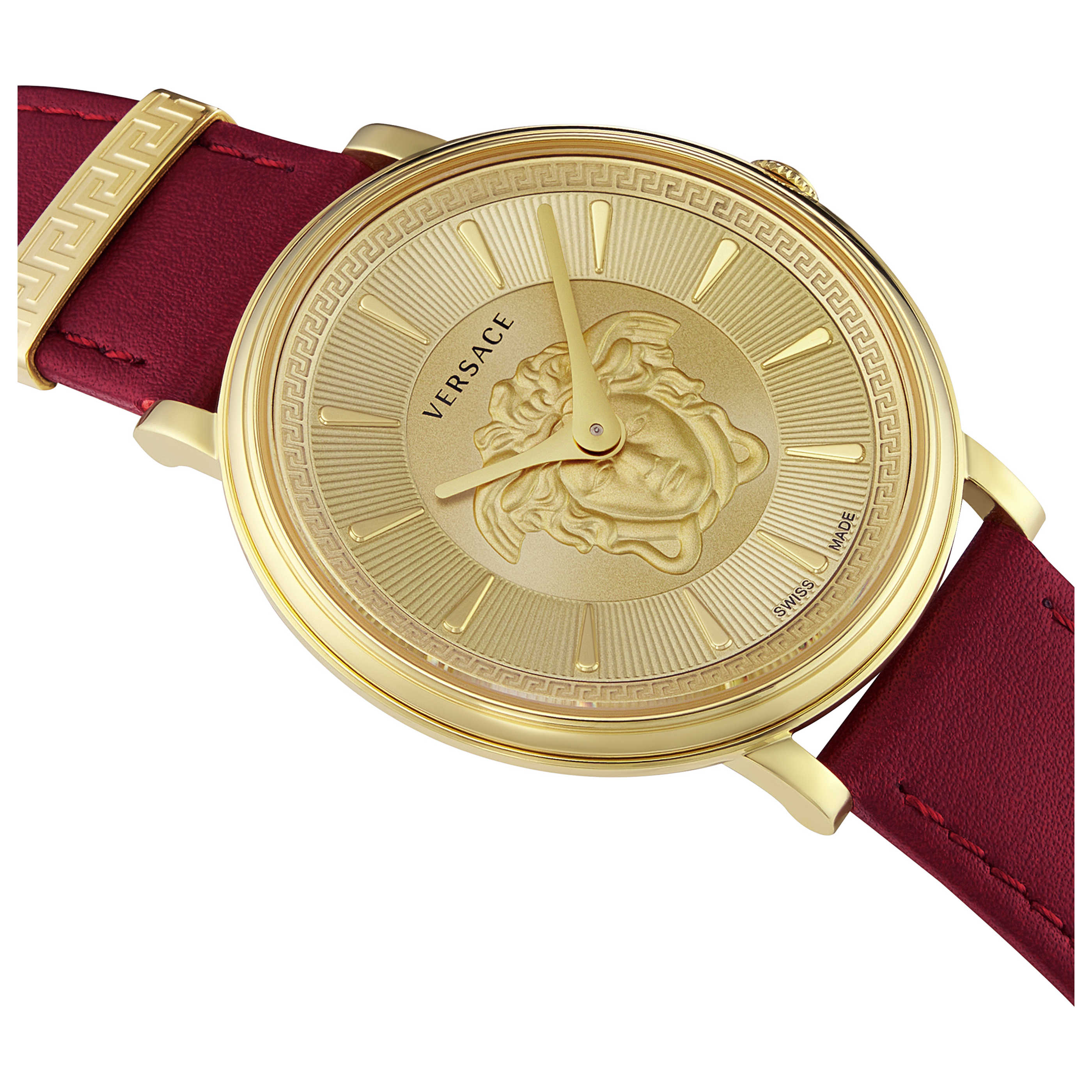 Versace Ladies Watch V-Circle 38mm Red Burgundy image 1