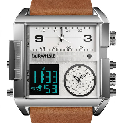 Mark Fairwhale FW-4270 MILITRAX - Men’s Square Military Chronograph Watch