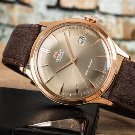 ORIENT Men's Automatic Bambino Leather Watch RA-AC0P04Y image 4