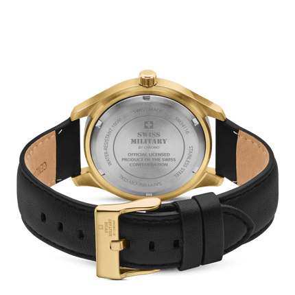 Swiss Military Classic Men’s Watch – Green, Gold Steel | SM34116.07 image 2