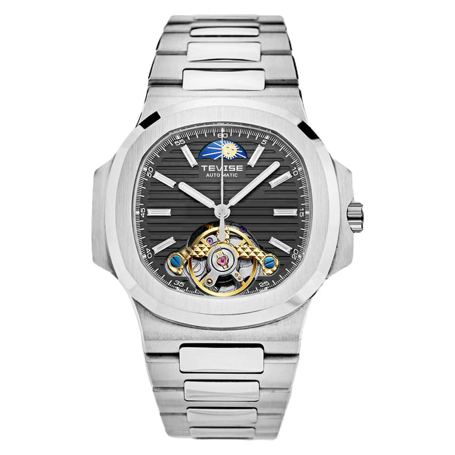 TEVISE Berlin Moonphase Open Heart Automatic Watch image 0