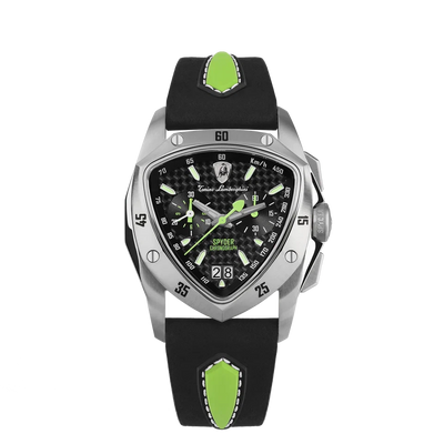 TONINO LAMBORGHINI New Spyder Chronograph Silver / Green